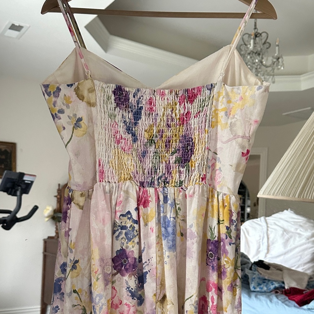 HM linen blend floral dress - Picture 4 of 4